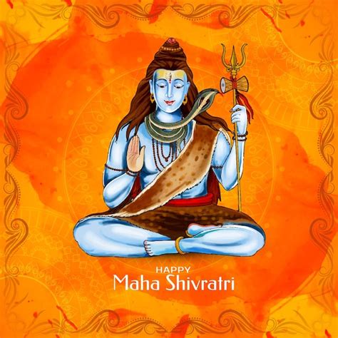 Premium Vector Religious Happy Maha Shivratri Indian Festival