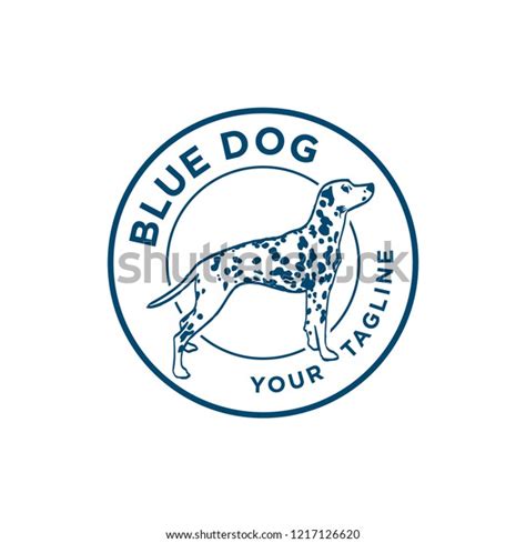 Blue Dog Logo Design Stock Vector Royalty Free 1217126620 Shutterstock