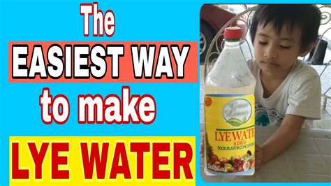 Paano Gumawa Ng Lihiya Lihia O Lye Water Lye For Food Step By Step For Beginners Youtube