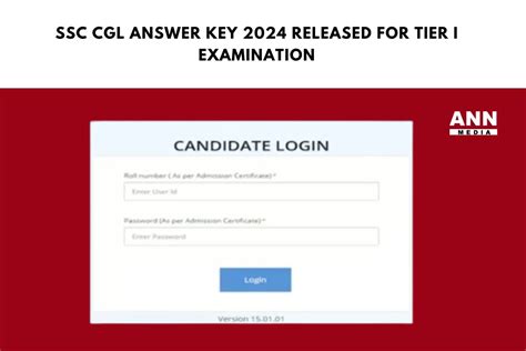 SSC CGL Answer Key 2024 Released For Tier I Examination