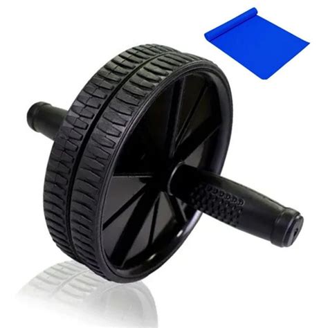 Roda Aparelho Abdominal Lombar Academia Exercícios Tapete Shopee Brasil