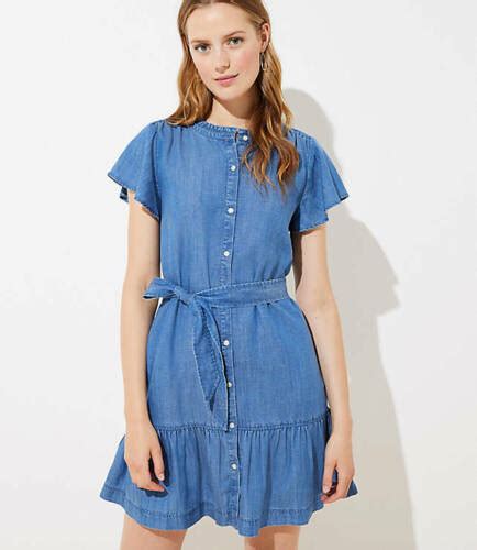 Loft Chambray Dress Dresses Images 2022