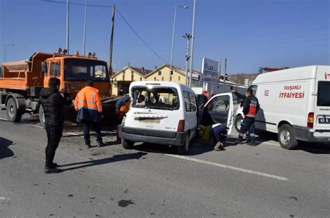 Tavşanlı da trafik kazası 1 yaralı Haberler