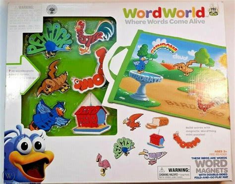 PBS Kids Word World Word Magnets Bird Words with Fold and go Play Mat ...