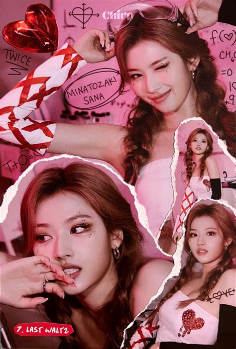 Twice Sana Scrapbook Twice Sana Kpopscrapbook Blakpink Poster