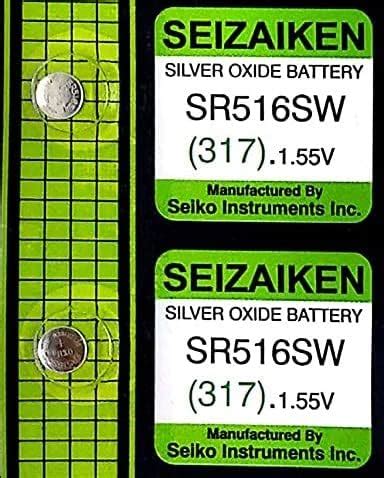 Seizaiken Wrist Watch Batteries SR516SW 317 1 55V Silver Oxide