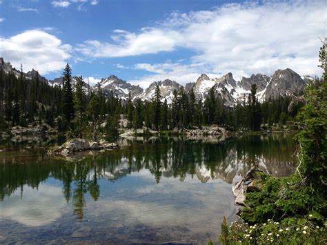 Alice Lake Sawtooth Wilderness Idaho Double Vision Sawtooth