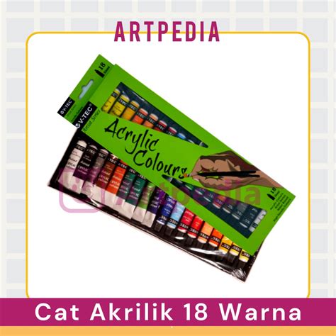 Jual Cat Akrilik V Tec Acrylic Colours Ml Set V Tec Cat Akrilik