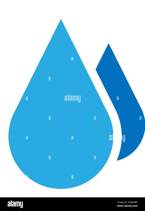 Water Liquid Fluid Drop Blob Icon Clear Water Symbol Stock Vector