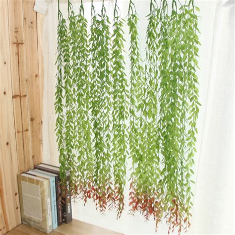 Begine Fake Flowers Clearance M Ceiling Simulation Weeping Willow Wall