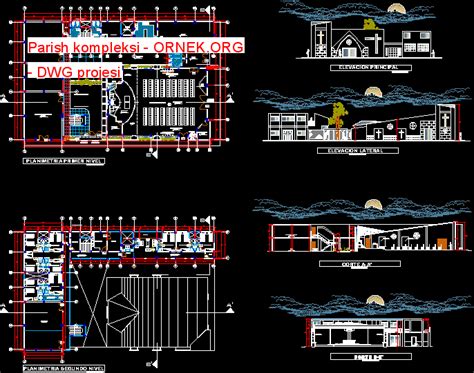 Parish Kompleksi Dwg Projesi Autocad Projeler 29160 Hot Sex Picture