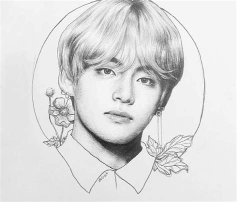 мой учитель Ким Тэхён | Bts drawings, Kpop drawings, Drawings