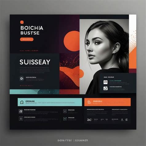 Creative Modern Business Social Media Post Design Template Premium Ai Generated Image