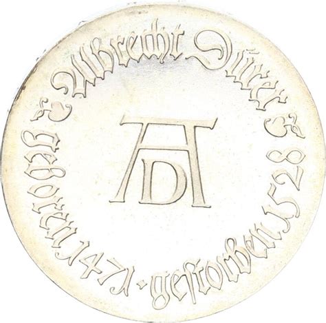 DDR Gedenkmünze 10 Mark 1971 A Albrecht Dürer Silber pfr stgl Jäge