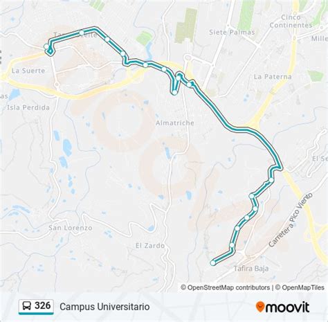 326 Route: Schedules, Stops & Maps - Campus Universitario (Updated)