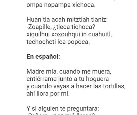 Poemas De Nezahualc Yotl En N Huatl Y Espa Ol La Belleza Po Tica Que