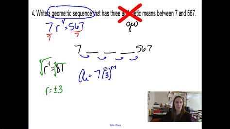 Precalc Geometric Sequences And Series Youtube