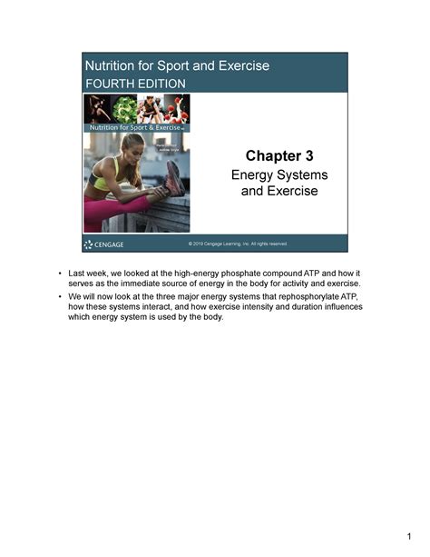 Nfs Chapter Power Point Notes Nutrition For Sport And Exercise