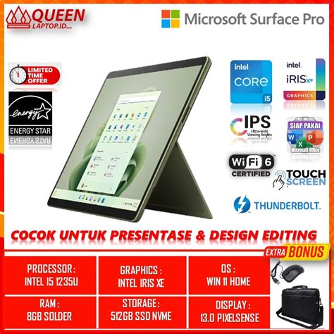 Jual Laptop Microsoft Surface Pro Intel I U Ram Gb Gb Ssd