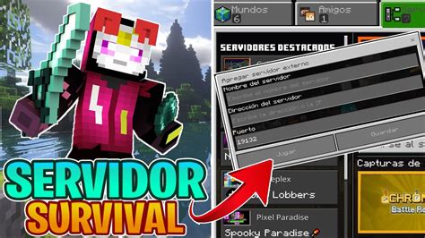 Nuevo Servidor Survival Para Minecraft Pe Servidores Para