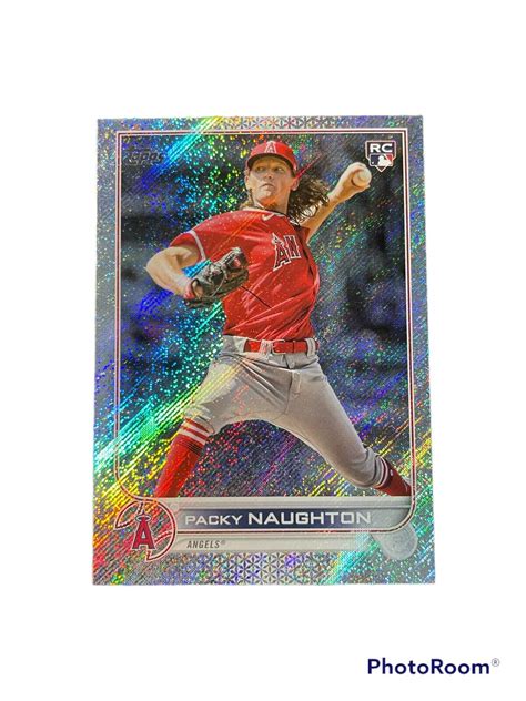 Topps Series Packy Naughton Rc Rookie Card Foilboard Angels