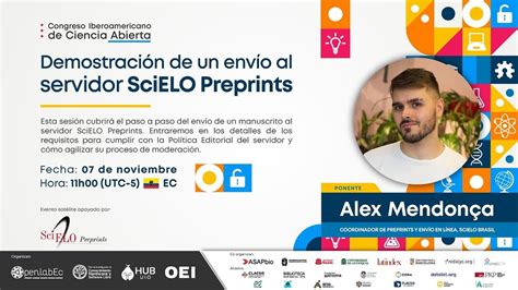 Demostración de un envío al servidor SciELO Preprints Eventos