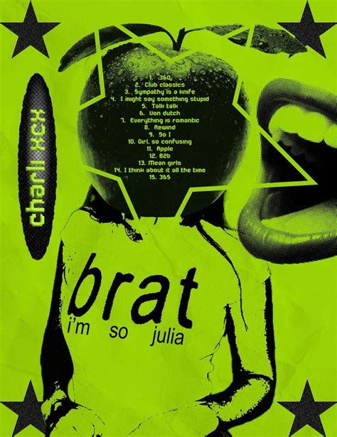 Brat Poster Design 💚 In 2024 Graphic Poster Graphic Design Poster