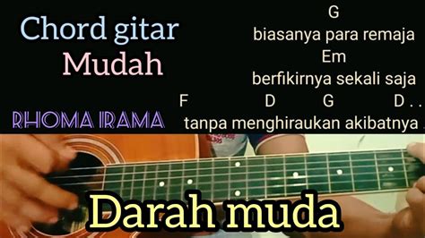 Darah Muda Rhoma Irama Chord Gitar Mudah Banget Youtube