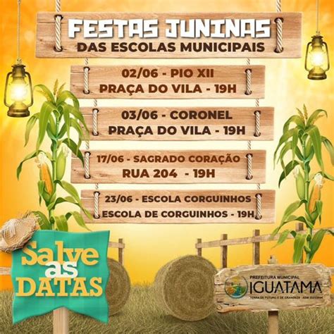 Iguatama Agora Prefeitura De Iguatama Apresenta Cronograma Das Festas