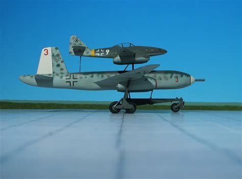 Junkers Ju 287 with Messerschmitt Me 262A-1a (‘Mistel’, Mistletoe), (Ju ...
