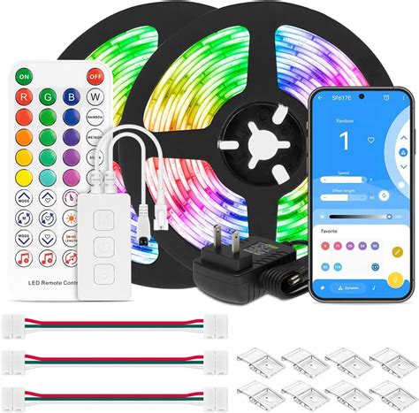 BTF LIGHTING 10M WS2814 RGB Warmweiß LED Streifen Kit WS2814 RGBW IC