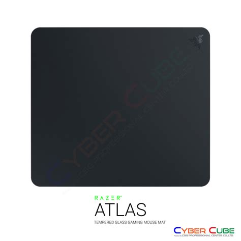 Razer Atlas Tempered Glass Gaming Mouse Mat Large X Mm Black