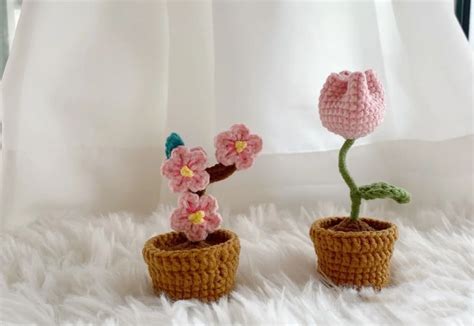 Pretty Pink Crochet Flower Basket Available Now Patronen Gratis Patroon