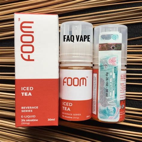 Jual Foom Iced Tea Ml Beverage Series Salt Nic Liquid Vape Faq Di