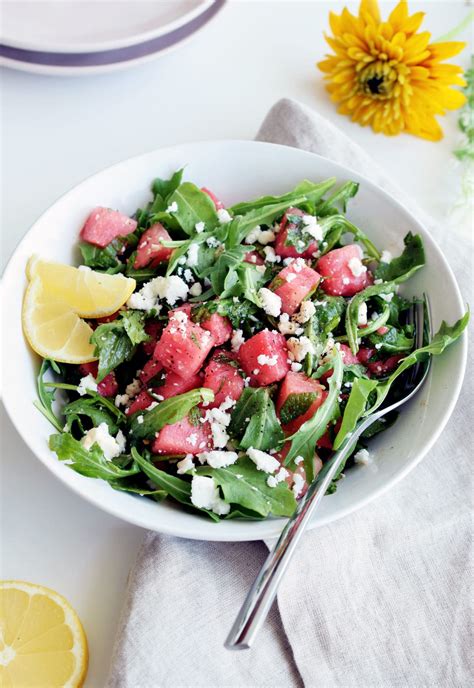 Watermelon Arugula Salad in 5 Minutes - Perfect for Summer!