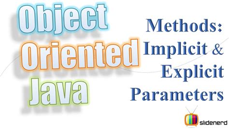 37 Java Methods Implicit And Explicit Parameters YouTube