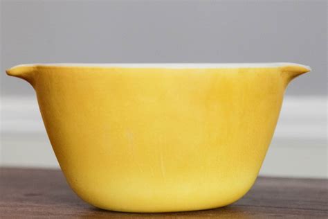 Fire King Yellow Mixing Bowl 15 Quart 7 Sunshine Yellow Baking Bowl Glass Bowl Retro