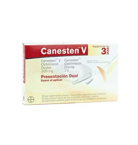 Canesten V Dual D As Con Vulos Tubo Crema G