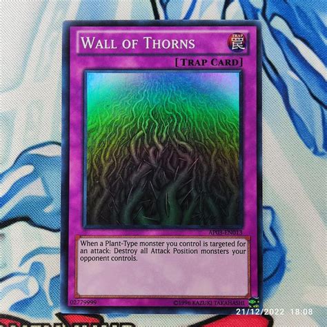 Jual Yugioh Wall Of Thorns AP03 Super Rare Original Shopee Indonesia