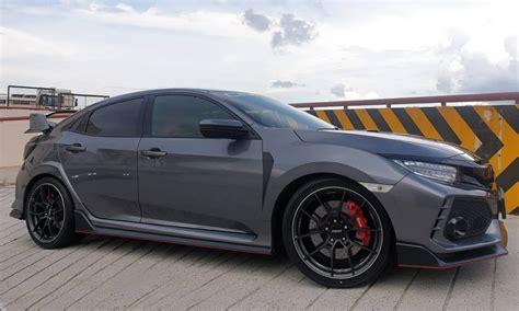 Honda Civic Type R Fk8 Grey Rays Volk G025 Wheel Front