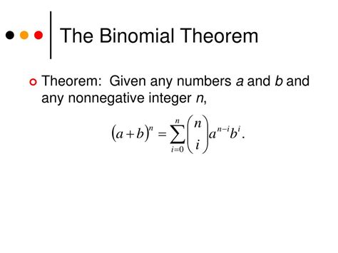 Ppt The Binomial Theorem Powerpoint Presentation Free Download Id 216956