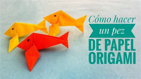 Cómo hacer PECES en Origami FÁCIL PEZ de Papiroflexia SENCILLO