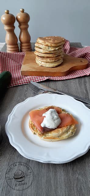 Dans La Cuisine D Hilary Pancakes La Courgette Saumon Fum Et Sa