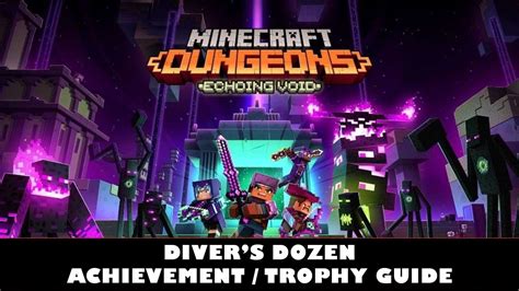 Minecraft Dungeons Echoing Void Diver S Dozen Achievement Trophy