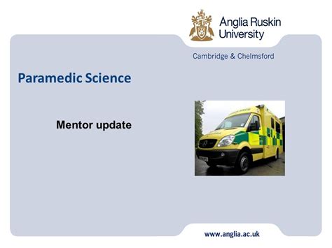 Paramedic Science Mentor Update Practice Assessment Team Current