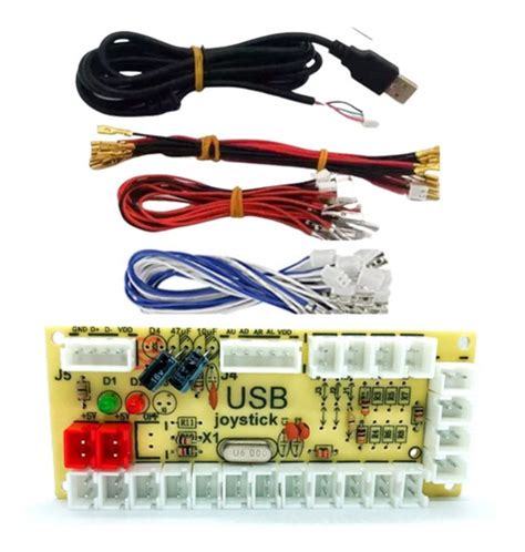 Pulsador Usb Arcade 1 Player Conexion 5v Para Botones Led ARKD