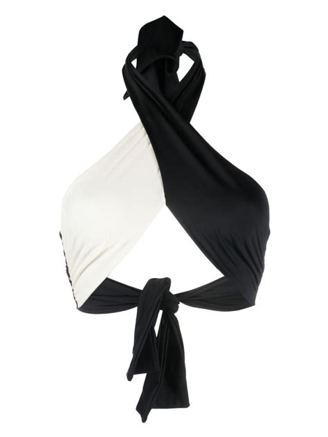 Johanna Ortiz Chilled Vibe Two Tone Bikini Top REVERSIBLE