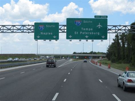 Florida Interstate 75 Southbound Cross Country Roads