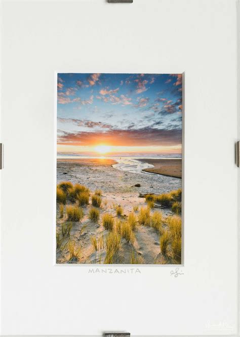 Neahkahnie Beach Sunset Manzanita North Oregon Coast 5x7 Clip Frame