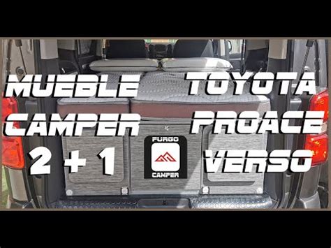 Camper Toyota Proace Verso Modelo Furgocamper Muebles Youtube